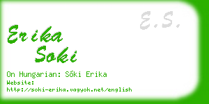 erika soki business card